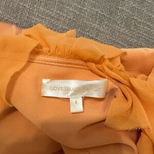 LoveShackFancy Orange Maxi Dress